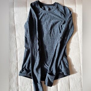 Women’s base layer Crew Neck Top - Heather navy